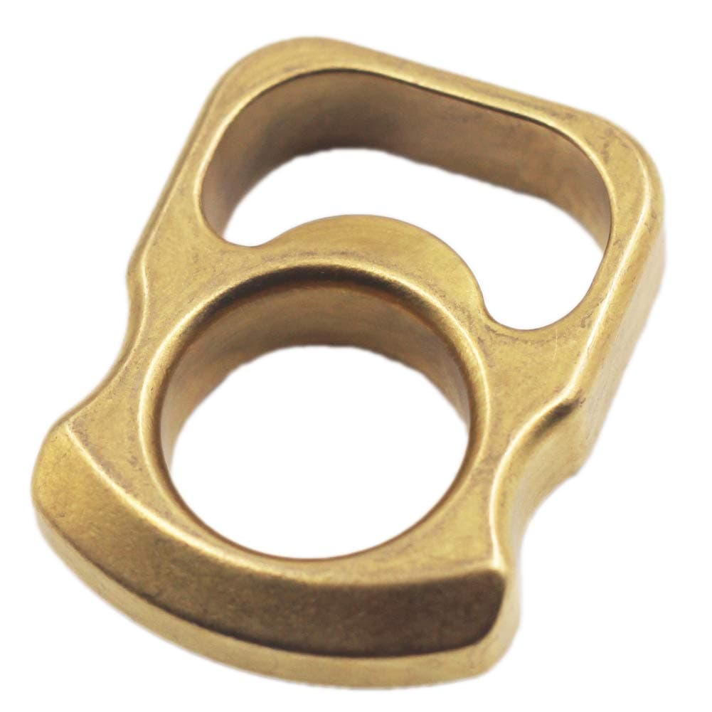 Wogoboo Brass Bottle Opener Defense Ring Window Breaker Multi Function Tool Brass Knuckles EDC Beer Opener Key chain