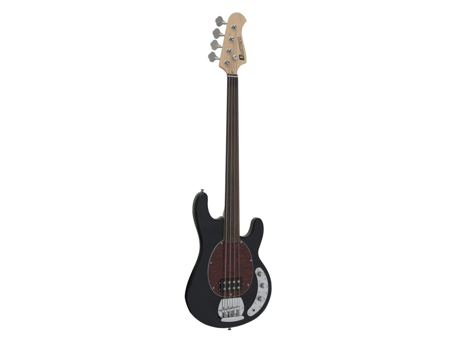 DIMAVERY mm 501 e basso, fretless, Nero