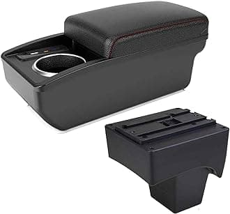 Consoles Armrest for Suzuki Brezza Armrest Box for Suzuki Brezza Car Armrest Car Accessories Interior Details Storage Box Retrofit Parts with U.S.B(B1 RED LINE 6 USB)