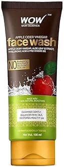 Apple Cider Vinegar Face Wash Gel - Deep Pore Cleansing For Smooth Skin, Helps Remove Blackheads & Reduce Acne Breakout - Daily Cleaner & Moisturizer For Men, Women & Teens - 100ml
