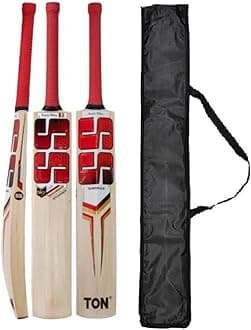 IPL T20 Kashmiri Popular Willow Cricket Bat Full Size Cricket Bat for Tennis Balll, Plastic Ball, Rubber Bal with Bat Cover.Excellent Value for Beginners