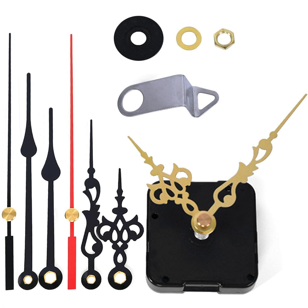 Clock Movement Mechanism Kit with 3 Pack Hands, Silent Sweep Quartz 12888 Motor, DIY Replacement for Custom Clock