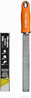 Premium Classic Series Zester Grater, 18/8, Orange