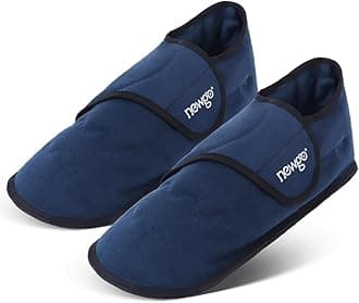 NEWGO Foot Ice Pack Slippers for Foot Heel and Arch Pain Relief, 2 Pack Reusable Gel Cooling Slippers for Plantar Fasciitis, Achilles Tendonitis, Toe Injuries, Heel Spurs