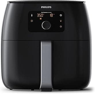 Premium Airfryer XXL with Fat Removal Technology, 3lb/7qt, Black, HD9650/96