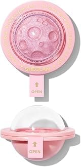 Lunar Glow Multichrome Glitter Shimmer Highlighter Face Eye & Body Illuminator, Silky Creamy Formula-Heart Galaxy