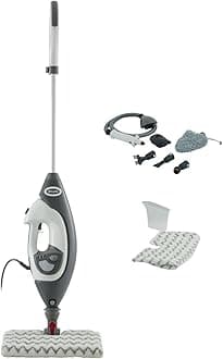 Floor & Handheld Steam Cleaner [S6005UK] Klik N' Flip, Lift-Away, 5 Accessories, 2 Settings, Grey/White