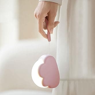 Annmore Night Light Baby Cloud Nursery Lamp, Kids Bedroom Kawaii Accessories, Toddlers Torch Rechargeable, Christening Gifts Children End of Year, Newborn Girls Essentials