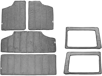 Heat Insulation Cotton Pad ，Compatible For Jeep Wrangler JK 2012-2017 Headliner Roof And Rear Window Insulation Kit 2 4 Doors(Gray A Set)
