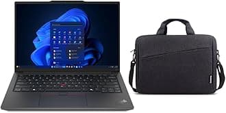 ThinkPad E14 G6 Business Laptop 14” WUXGA, Intel Ultra 7-155H 16C with AI, 16GB DDR5 RAM, 1TB SSD, Backlit KB, Fingerprint, Win11 Pro, Black + Lenovo 15.6" Laptop Bag