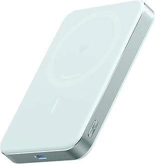 MagGo Power Bank, Ultra-Slim 10,000mAh Magnetic Battery Pack, Qi2 Certified 15W Ultra-Fast MagSafe Compatible Portable Charger, Ergonomic Design, for iPhone17/16/15/14 Series Only（Not for Pixel）