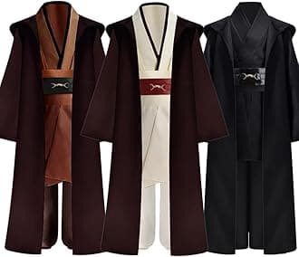 Kids Boys Costume Robe Cloak with Hood Tunic Belt Pants Set Halloween Cosplay Outfit 6 years and up