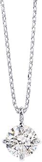 PAVOI 14K Gold Plated Cubic Zirconia Diamond Pendant Necklace for Women | Adjustable Slider