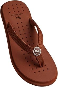 Neeman'sEco Flip Flops for Men | Comfortable Outdoor Indoor Fashionable Slippers for Boys | Rubber Flat Slip On Flexible | Everday Comfort | Lightweight Soft Chappal