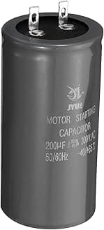 PATIKIL Motor Start Capacitor, CD60, 200uf 300V 50/60Hz, Aluminum, Round, Through-Hole Mount, Capacitor