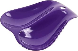 Twin Double Melamine Spoon Rest - Sleek Design Holds 2 Large Spoons - Violet
