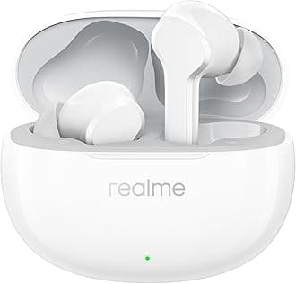 realme True Wireless Buds T110, 10mm Dynamic Bass Driver, AI ENC Noise Cancellation Headphones, Pop White