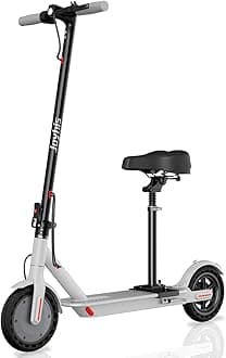 Electric Scooter Adults, Powerful 350W E-Scooter, Max 19 Mph & 15-19 Miles Range Scooters, Folding Scooters with 8.5" Solid Tires, Commuting Scooter Kick Scooter with APP Control (Seats Optional)