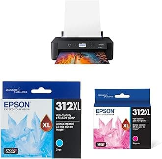 Expression Photo HD XP-15000 Wireless Color Wide-Format Printer T312 Claria Photo HD -Ink High Capacity Cyan T312 Claria Photo HD -Ink High Capacity Magenta