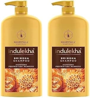 Indulekha Bringha Shampoo 1L|| Proprietary Ayurvedic Medicine for Hairfall|| 1L (Pack of 2)