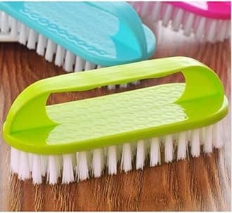 Cloth Washing Soft Bristles Brush for Cleaning Clothes | Laundry Scrub Brush with Handle for Multipurpose Household Cleaning Brush – Pack of 2 (Multicolor)