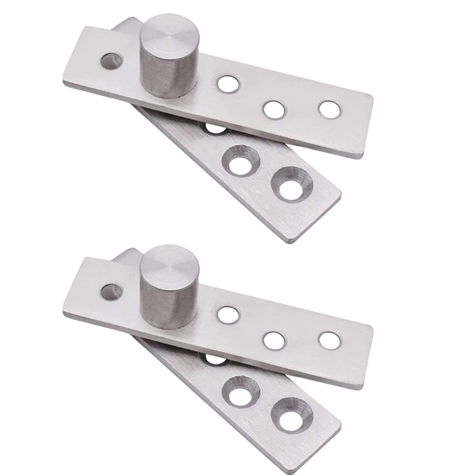 2 Pack Door Pivot Hinge 180°Rotation Hidden Door Hinge Concealing Door Hinge Household Hinge Hidden Bookcase Hinges Secret Door Hinges Stainless Steel Rotation Hidden Door Pivot Hinges Hardware,Medium