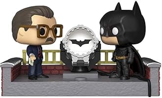Funko Pop! Vinyl: Movie Moment: Batman 80th-with Light up Bat Signal W - DC Comics - Collectable Vinyl Figure - Gift Idea - Official Merchandise - Toys for Kids & Adults - Comic Books Fans