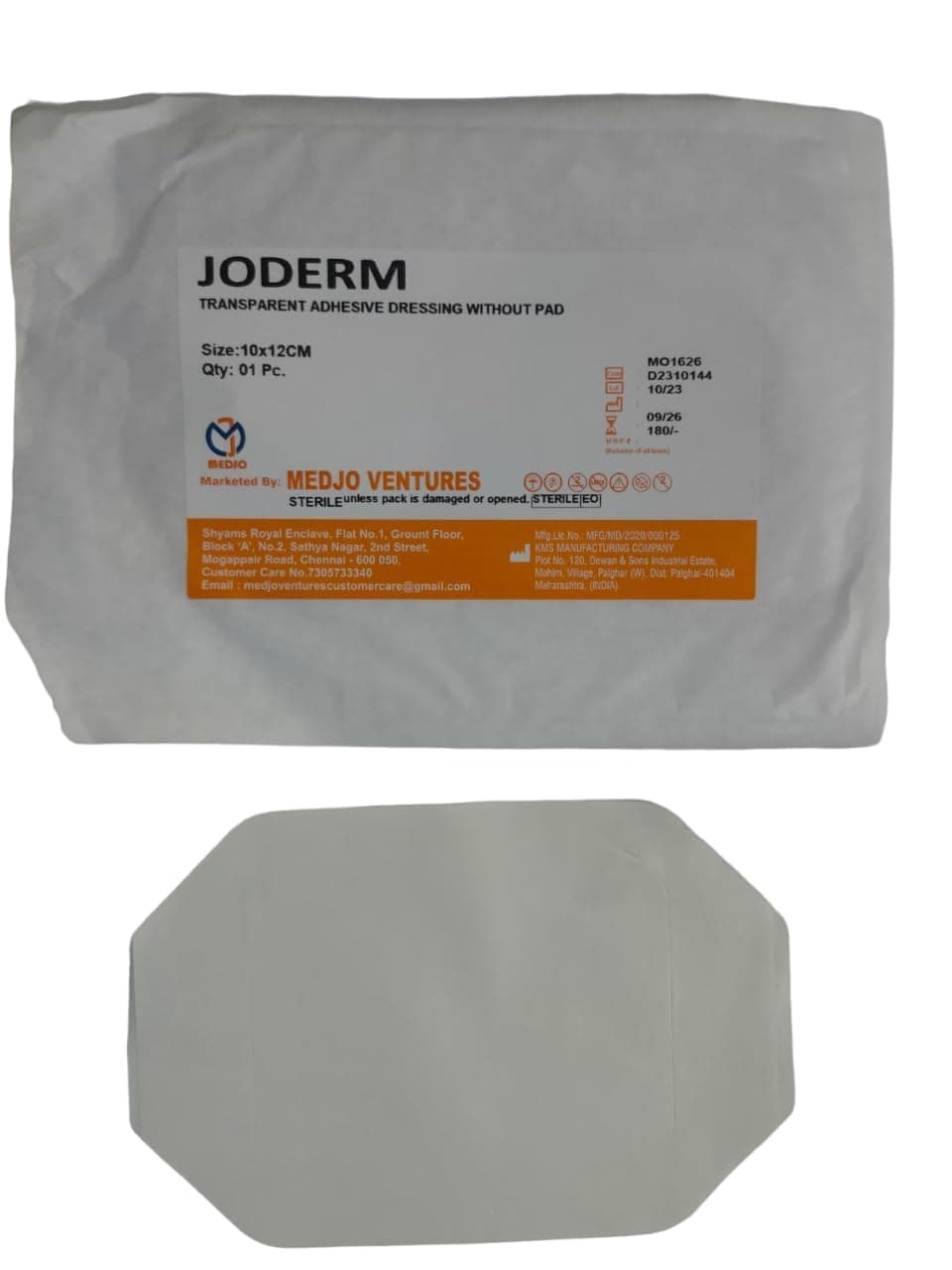 Opsite Post-Op Waterproof Dressing, Size - 6.5cm x 5cm pack of 25