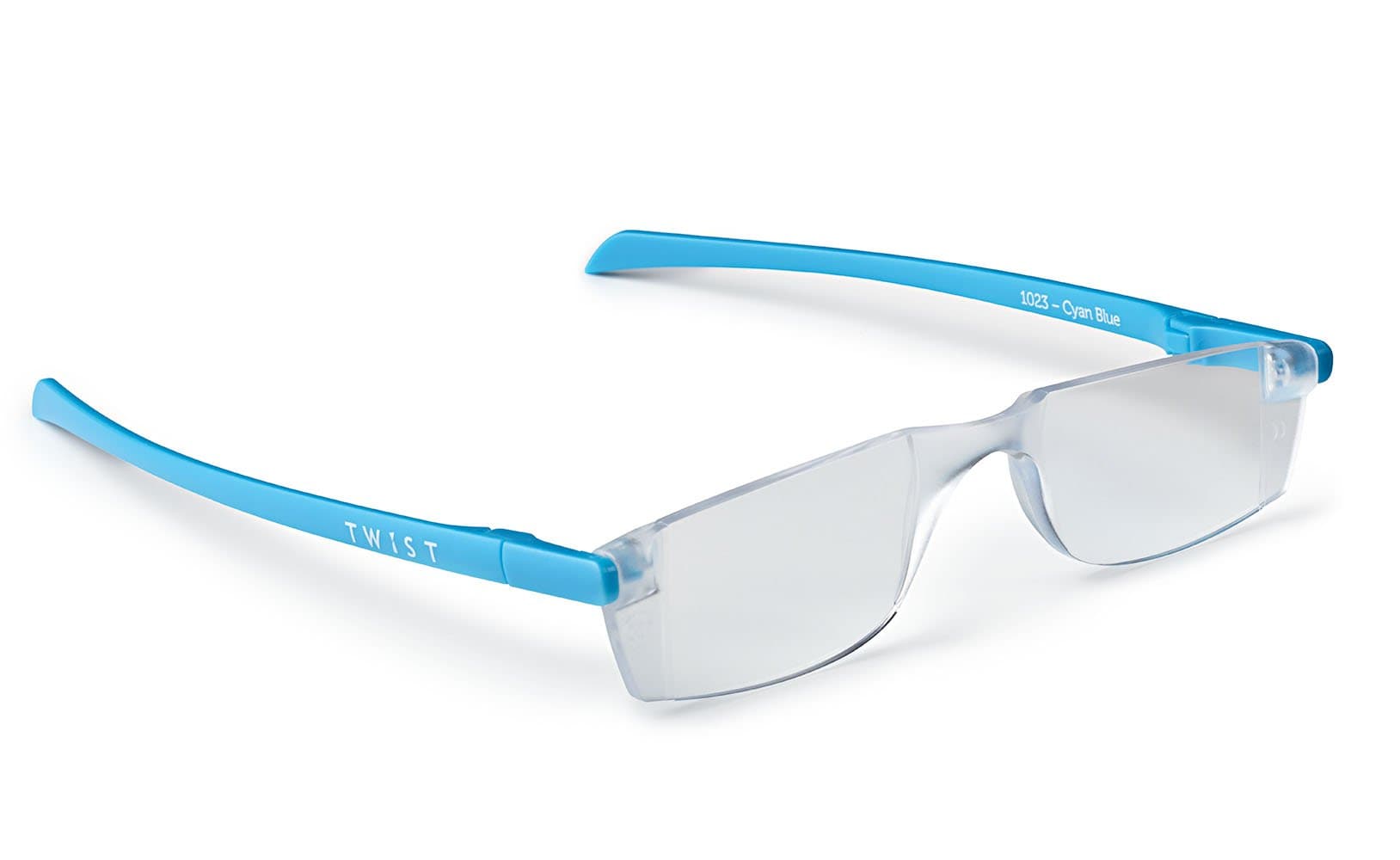 Twist ONE Read Flat Folding Reading Glasses (+3.00, Cyan Blue)