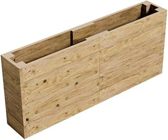 Conka Garden - Wooden Raised Bed Kit - Large Garden Planters for Vegetables, Herbs, Flowers – Start Growing Plants Earlier & Better - Durable & Resistant FSC Treated Timber 30cm L x 180cm W x 76cm H
