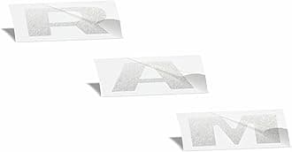 RAM Tailgate Emblem Overlay Decal Stickers 2025-2026 Ram 1500 (Color: Silver Metallic)