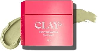 CLAYCO Matcha Detox Clay Mask | Deep Cleansing & Brightening | Green Tea & Collagen | Tan Removal & Dark Spot Reduction | Vegan Japanese Skincare | 50ml