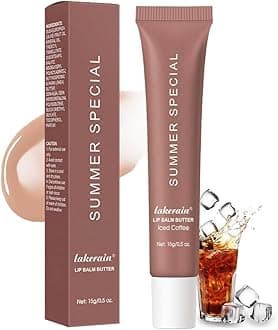 Summer Tinted Lip Butter Balm - Ultra-Hydrating, Nourishing Lip Care with Natural Ingredients, Soothes & Softens Dry Lips (Coffee, 1Pc)