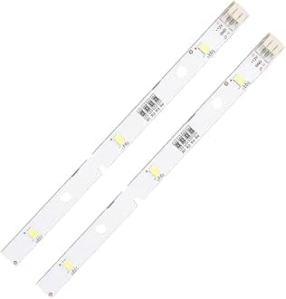 2Pcs LED Strip Light for RONGSHENG/HISENSE Refrigerator Replacement LED Strip Light Bar E349766 MDDZ-162A 1629348 1529227 DC12V 2W for Kenwood Fridge KIFF5017 KIFF5020 KIFF7017 KIFF7020 KSBNDIX18