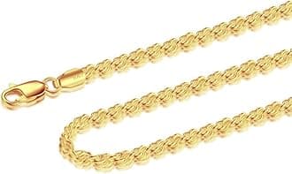 925 Sterling Silver Rope Chain Lobster Clasp 2.5mm Silver Chain for Men Women Silver Necklace Chain 16-30 Inches