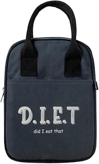 Eco Right Women Lunch Bags for Office & Lunch Bag, Insulated Lunch Bag, Office Lunch Bag with Bottle Holder, Carry Handle & Pocket, Grey