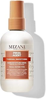 Mizani Press Agent Blow Dry Serum - Heat Styling Serum, Moisturizes & Protect Hair from Blowouts,Thermal Smoothing and Heat Protection For Dry, Frizzy Hair, With Argan Oil