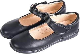 Amtidy Girls School Uniform Shoes Mary Jane School Wedding Party Flat Shoes