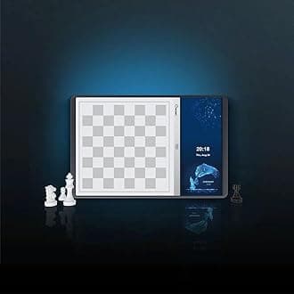 Chessnut Evo AI Chess Computer — Built-in Maia Engine, Customizable Chess Bot, Full Piece Recognition, LED Lights — Play Online on Major Chess Platforms — Smart Electronic Chessboard