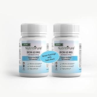 Carbonyl Iron Tablet 65 mg with 270 mg Vitamin C |180 Days Supply | for Women/Men | High Potency Bariatric Vitamins for WLS Patients Including Gastric Bypass | Dye Free (2)