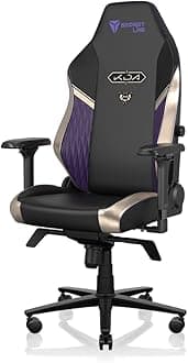 Secretlab Titan Evo K/DA POP/Stars Gaming Chair - Reclining - Ergonomic & Comfortable Computer Chair with 4D Armrests - Magnetic Head Pillow & 4-Way Lumbar Support - Black/Gold - Leatherette