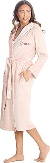 Style It Up Personalised Womens Robe Dressing Gown - Super Soft and Warm Fleece Bathrobe - Ideal for Gifting - Available in Range of Sizes and Colours