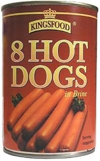 Kingsfood?8 Hot Dogs in Brine 12 x 400g by Kingsfood