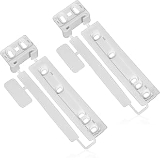 Spares2go Door Plastic Mounting Bracket Fixing Slide Kit Compatible with AEG Integrated Fridge & Freezer (Pack of 2)