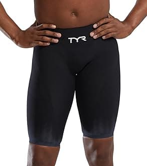 TYR Men's Venzo High Waist Jammer Swimsuit - Influx, Black, 29
