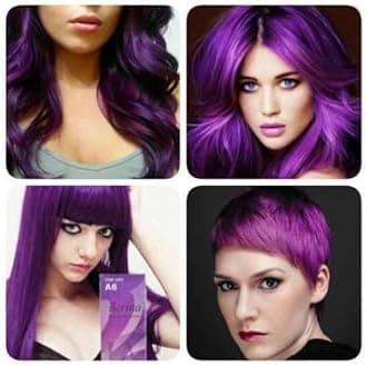 New Professional Permanent Hair DYE Color Cream Purple Violet # A6