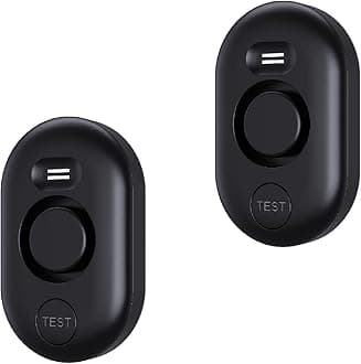 Water Leak Detector Sensor Alarm: Home Water Flooding Monitor Smart Sink Overflow Monitoring Adjustable Wet Moisture Alert Pipe Leakage Drip Detection Warning for Basement Floor (2 Sensor)