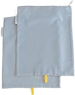 Shoe Bags - Shoe Organizer Travel Shoe Bag - Gym and Closet Shoe Storage Organizer Bags - 12 x 15 inches Shoe Bag for Storage Set of 2, Orange, small