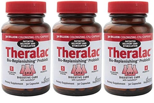 Master Supplements Theralac (2 Pack) - 30 Vegan Capsules - Multi Strain Probiotic for Optimal Gut Health, Immune Booster, Gas and Bloating Relief - Gluten Free - 30 Servings