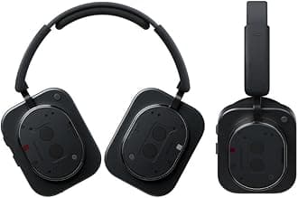 Nothing Headphone (1) Hybrid Active Noise Cancelling Headphones, Wireless Over-Ear Headphones with 6 Mics, 80Hrs Playtime, Hi-Res Audio, KEF-Tuned, Spatial Sound, Comfort Fit & Fast Charging Black